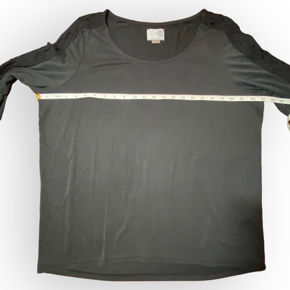 2 for $35 Vero Moda Modal Silky Long Sleeve Top with Lace Sleeve Detail Size XL - Picture 6 of 8